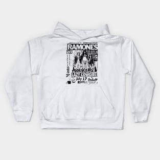 Ramones / Adolescents / Lazy Cowgirls Punk Flyer Kids Hoodie